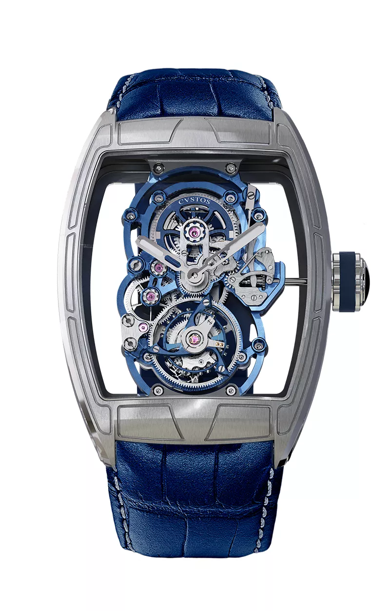CHALLENGE TOURBILLON 8 TITANIUM/BLUE MVT Watch | Cvstos